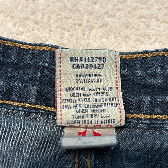 True Religion Jean Skirt Size 28 - Picture 9 of 9